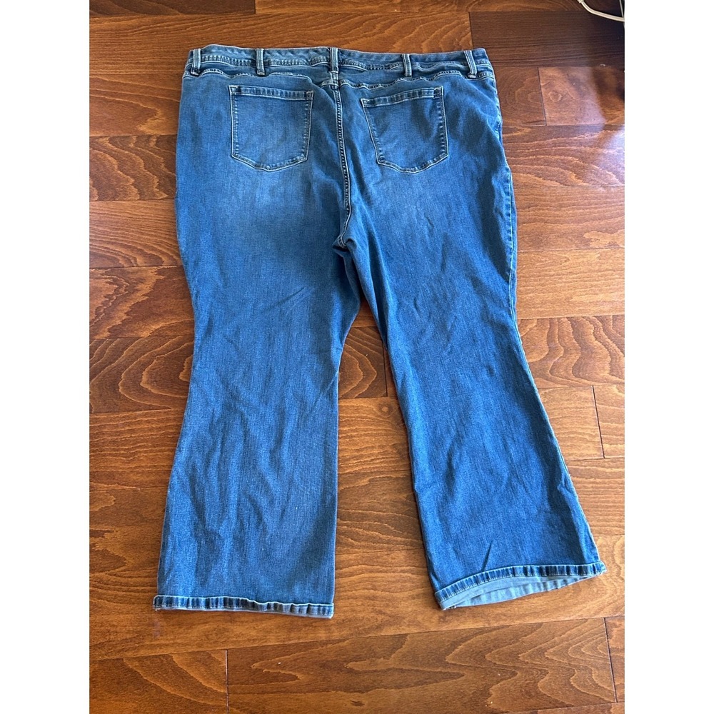 Torrid Luxe Slim Boot Super Stretch Jeans Womens Blue Denim Plus Sz 28 SHORT - Picture 9 of 9